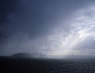 rainclouds blasket Adaları, co kerry, İrlanda