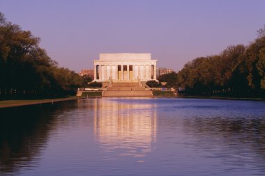 lincoln Anıtı ve yansıtan havuzu washington, dc