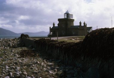 Blacksod Körfezi 'ndeki Deniz Feneri, Mayo İlçesi, İrlanda
