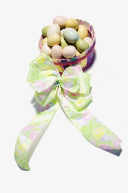 Sepetteki Paskalya yumurtaları