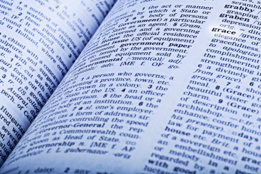 bir sözlüğü açmak için word grace