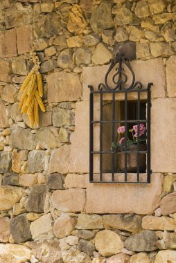 taş duvar, pencere, cantabria, İspanya