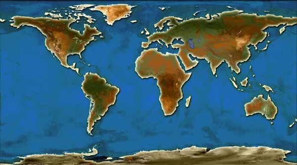 世界地図のイラスト — ストック写真