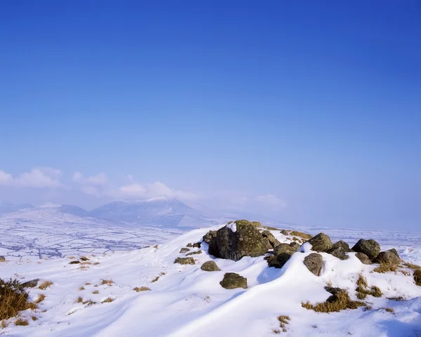 Widok ze wzgórza aughrim, co down, Wielka Brytania — Zdjęcie stockowe