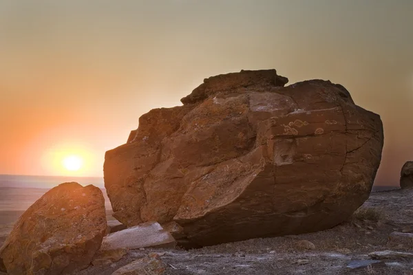 Tramonto a Red Rock Coulee, Canada — Foto Stock