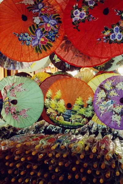 Display Of Umbrellas, Chiang Mai, Thailand — Stock Photo, Image