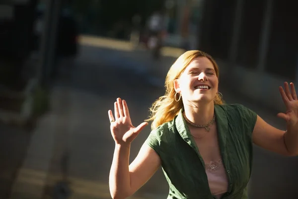 Joyful Young Woman — Stock Photo, Image