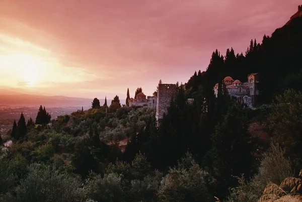 Mystras, Laconia, peleponnese antik kenti — Stok fotoğraf