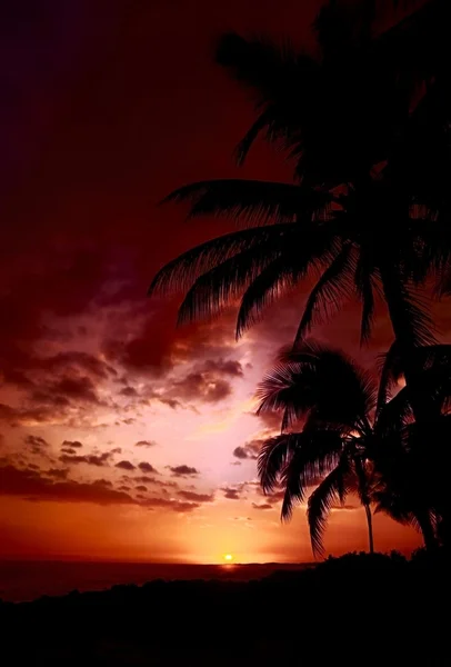 Coucher de soleil hawaïen — Photo