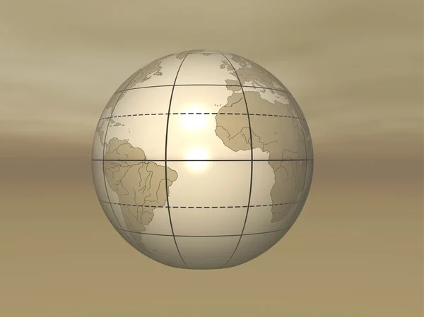 Globo 3d — Foto Stock