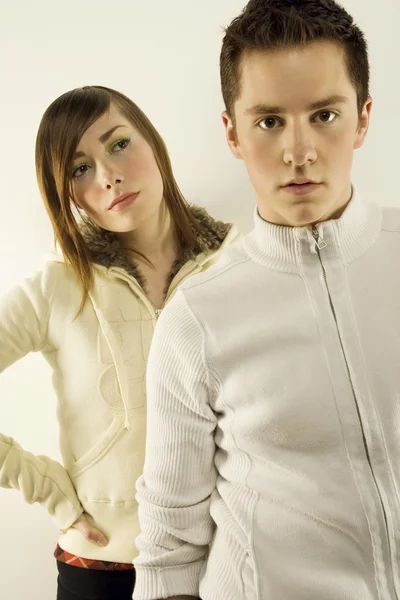 Two Young Adults Modelling — Stock Photo, Image