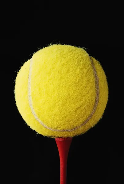 Tennis Ball On A Golf Tee — Stock Photo, Image