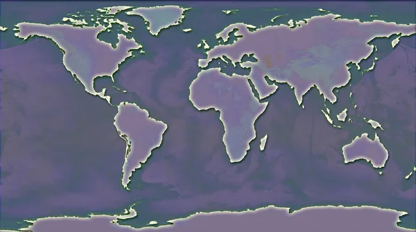 Ilustração do mapa mundial — Fotografia de Stock