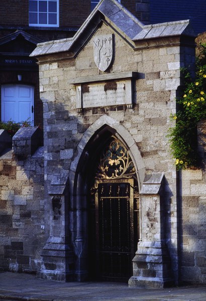 Dublin, Entrance Gates To Marsh 's Library, Ireland
