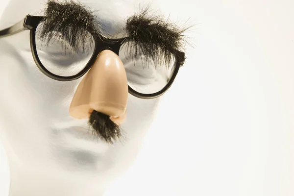 Манекен в окулярах Граучо — стокове фото