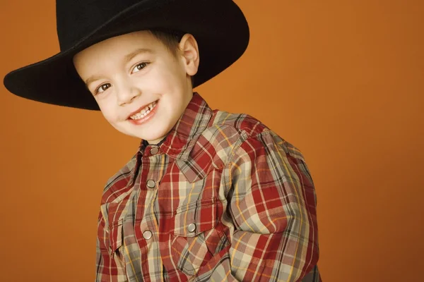 Lächelnder Cowboy — Stockfoto