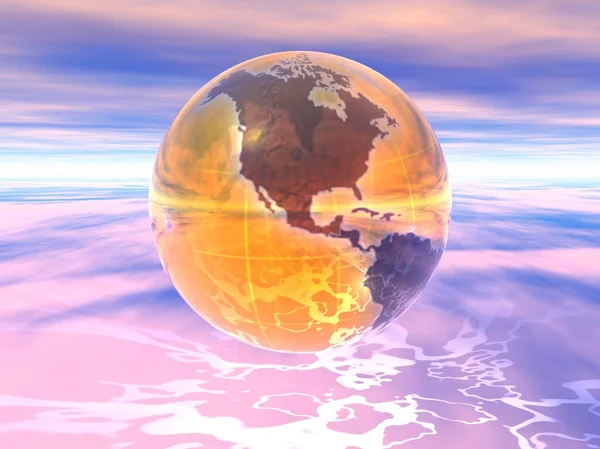 3D-s földgömb — 스톡 사진