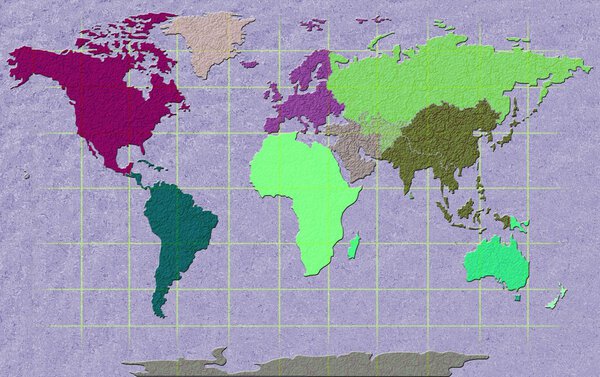 Иллюстрация карты мира