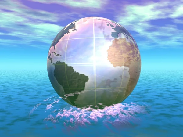 3D-моделі Землі — стокове фото
