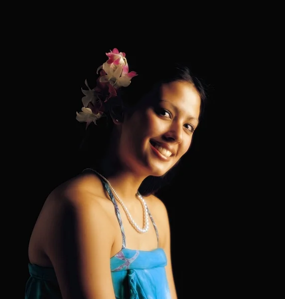 Portret van hawaiian vrouw — Stockfoto