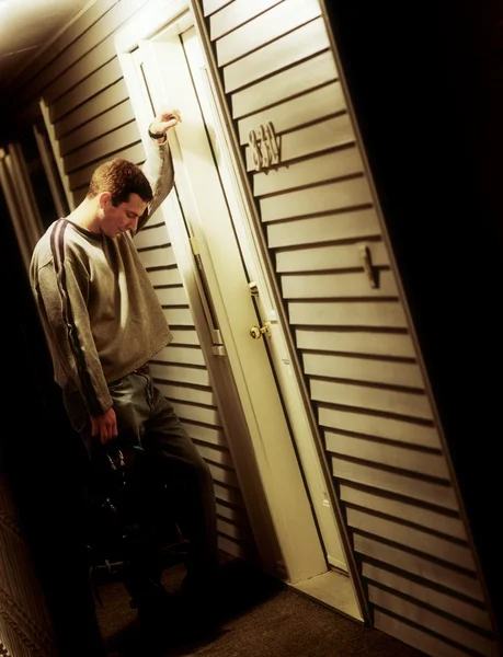 Side View Of A Sad Man — Stock Photo, Image