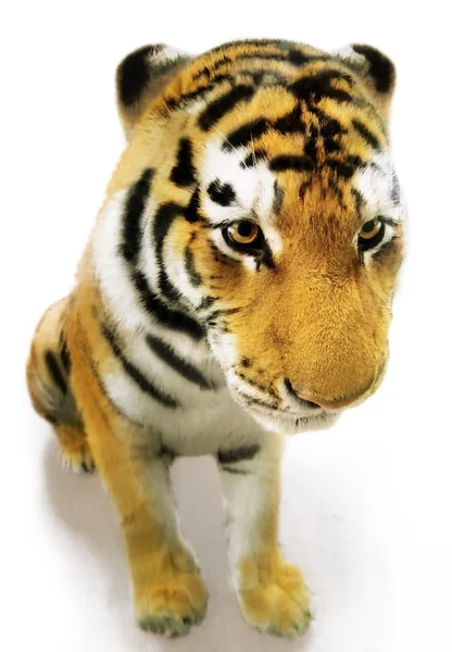 Realistic Looking Toy Tiger — Stock Photo, Image