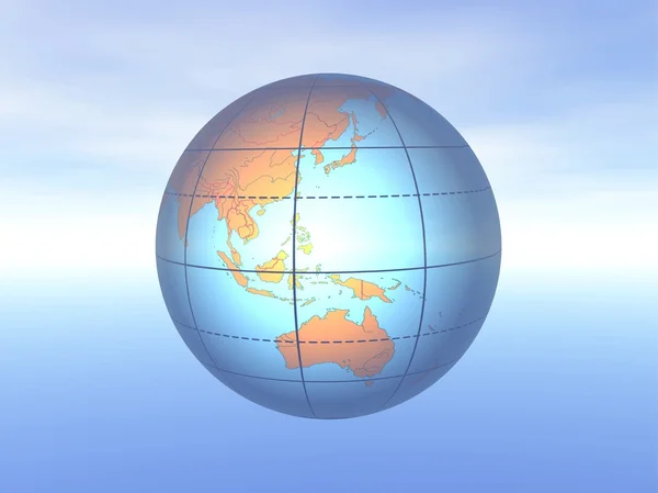 3 d 地球儀 — ストック写真