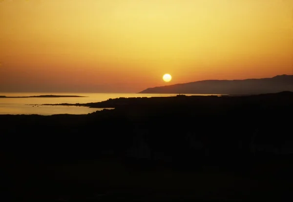 Pobřežní západ slunce, magahrea, hrabství donegal, Irsko — Stock fotografie