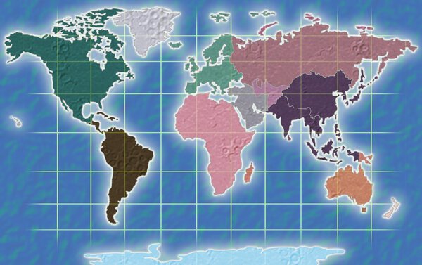 Иллюстрация карты мира