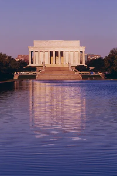 A lincoln memorial, és a tükröző medence Washington, dc Jogdíjmentes Stock Képek