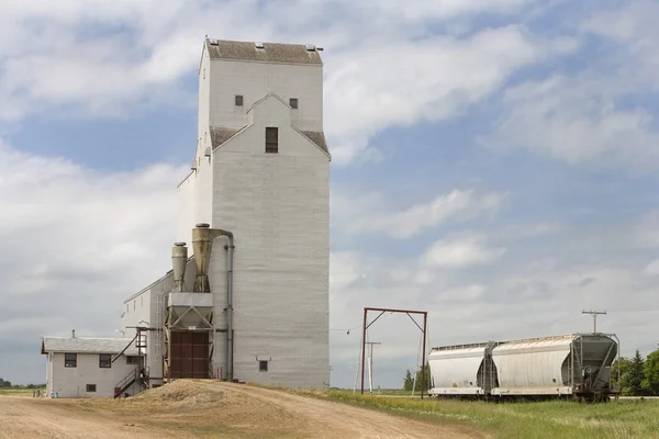 Englefeld, saskatchewan. korn hiss — Stockfoto