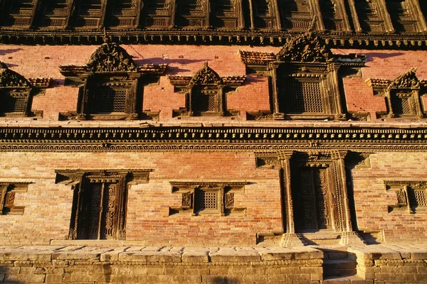 Façade Of The Royal Palace, Bhaktapur, Nepal — 图库照片