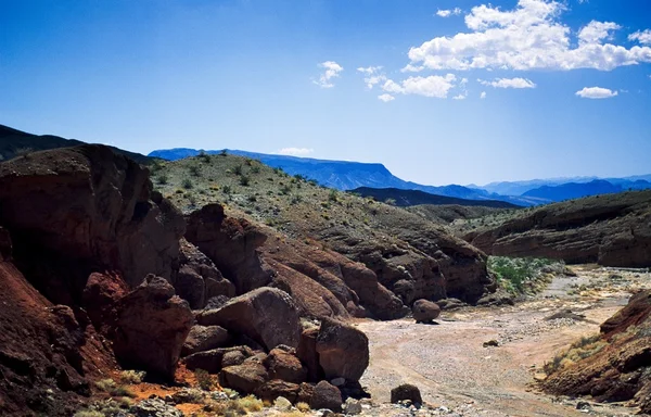 Polní cesta v death valley, Kalifornie, usa — Stock fotografie