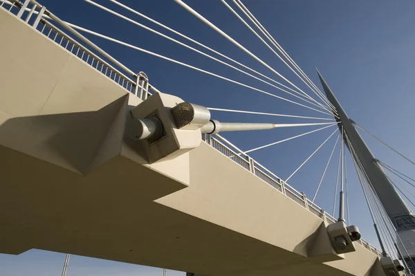 Detalle de Puente peatonal, Esplanade Riel, Winnipeg, Manitoba, Canadá —  Fotos de Stock