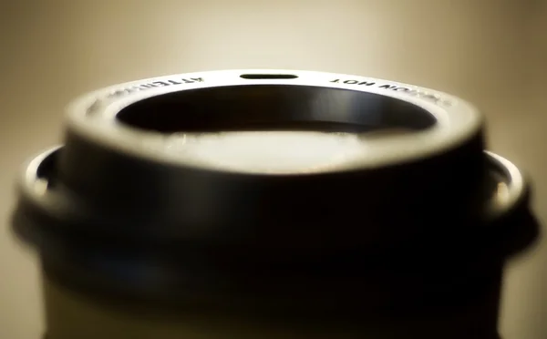 Μίας χρήσης Κύπελλο, κινηματογράφηση σε πρώτο πλάνο — Φωτογραφία Αρχείου