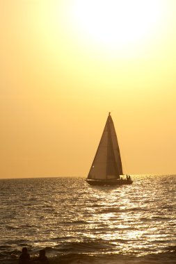 Sailboat. Puerto Vallarta, Mexico clipart