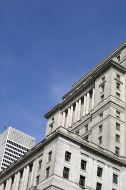 Montreal, quebec, Kanada. sunlife binanın mimari detay