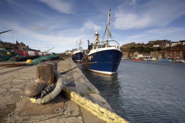 tekne dok, whitby, west yorkshire, İngiltere