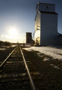 Demiryolları ile tahıl Asansör