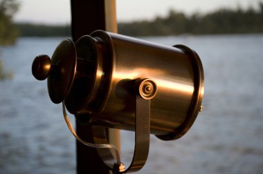 Lake of woods, ontario, Kanada. Göl üzerinde bakan spot