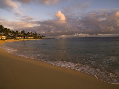 kıyı şeridi, poipu, kauai, hawaii