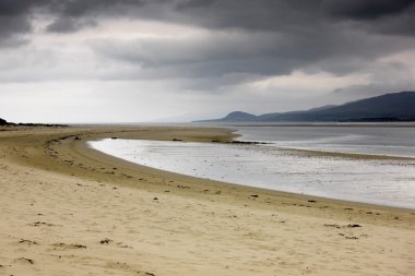 Islay, Scotland. Storm Clouds By A Beach