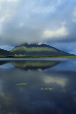 Achill Adası, co mayo, İrlanda, slievemore ve doogort