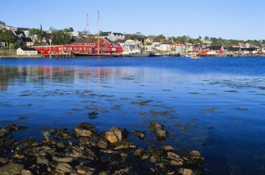 tarihi lunenburg waterfront, d., nova scotia, Kanada