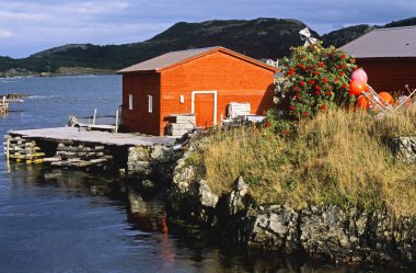 Boat House, Salvage, Newfoundland, Canada clipart
