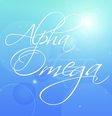 dekoratif yazı (alfa omega)