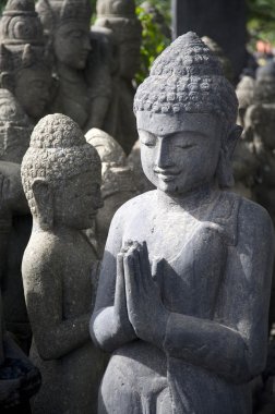 Bali, Indonesia, Asia. Stone Statues clipart