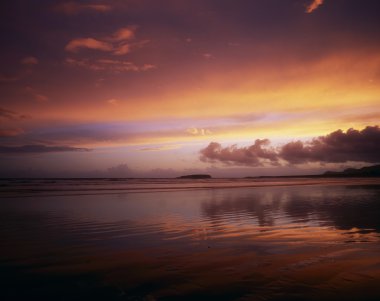 İrlandalı gün batımı, salma Körfezi, achill Adası co mayo