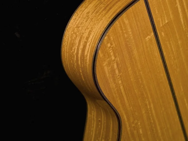 Detailní záběr akustické kytary — Stock fotografie