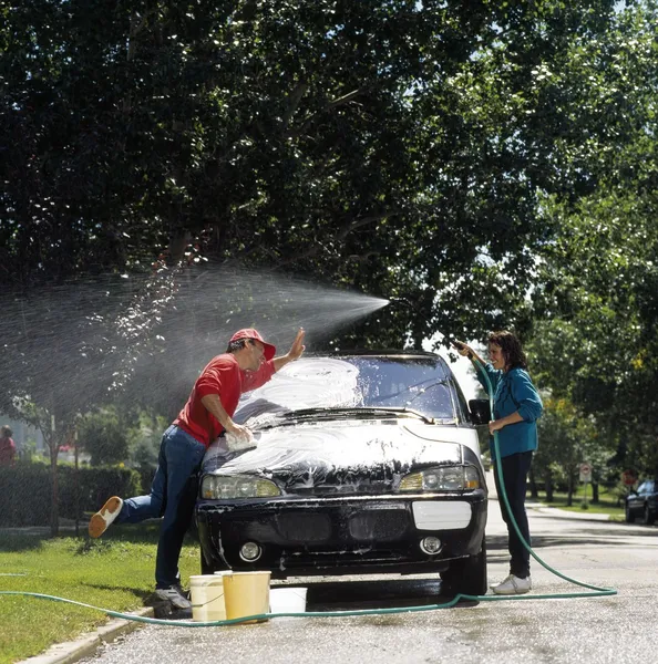 Kaç araba yıkama — Stok fotoğraf